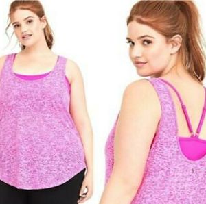NWT TORRID 6X ACTIVE 2FER SPORTS BRA TANK